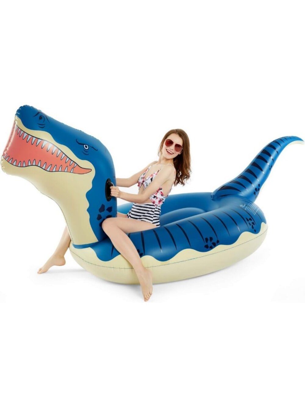 Giant Inflatable Dinosaur Pool Float for Kids & Adults - 124'' Tyrannosaurus